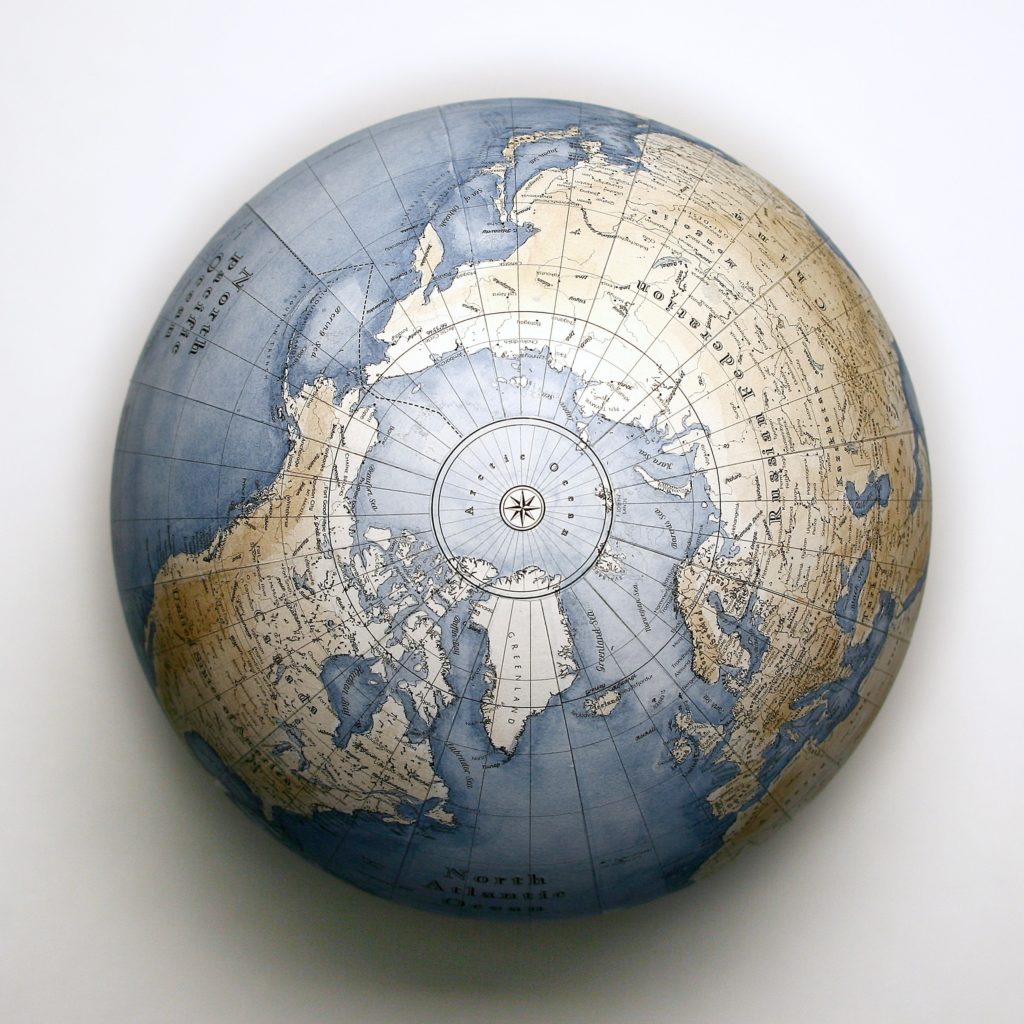 Globe terrestre.